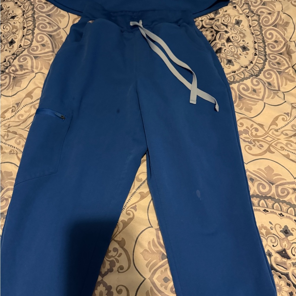Royal Blue Drawstring Scrub Pants